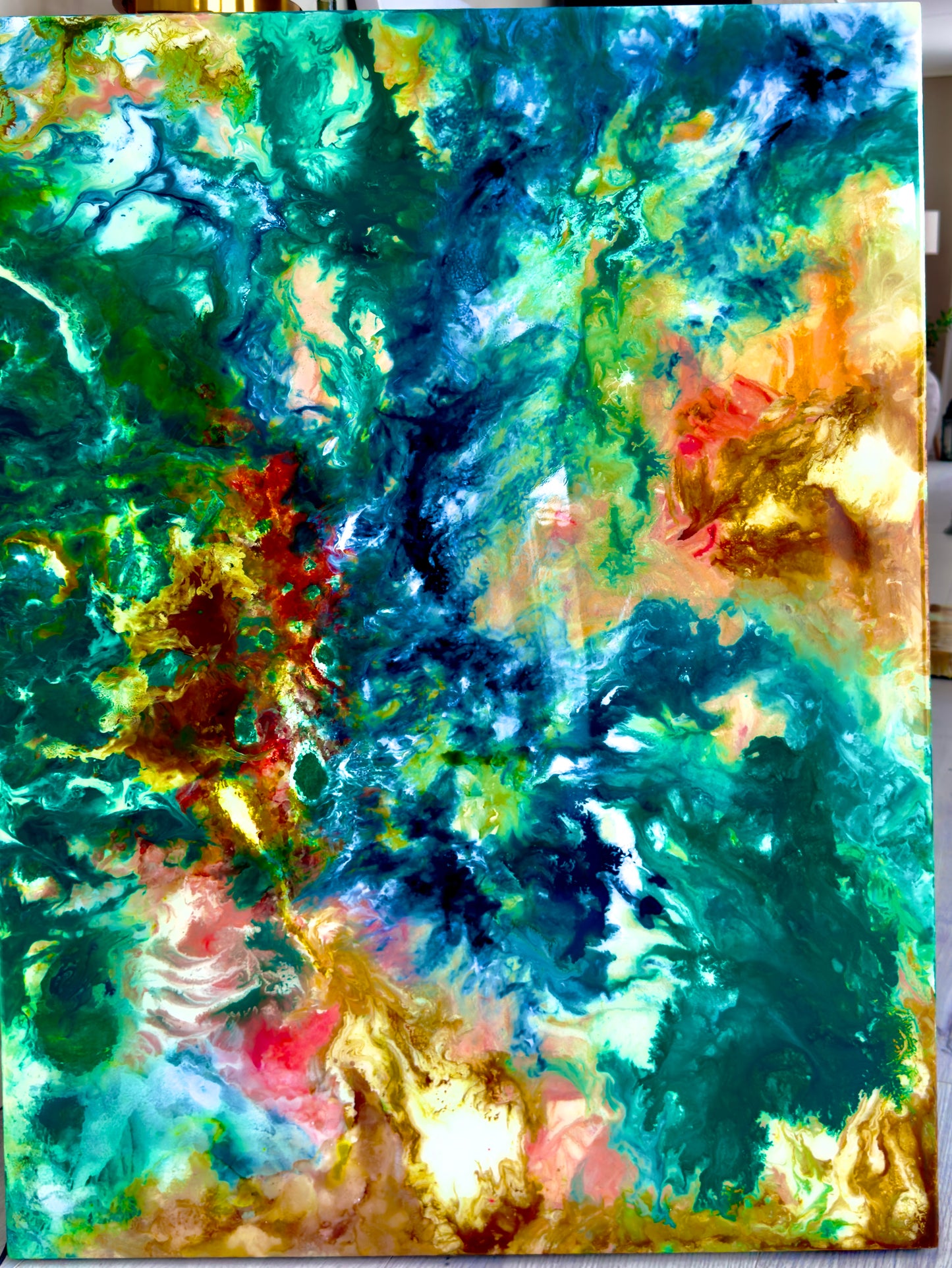 Nature’s spirit Unleashed, spiritud de la Naturaleza desatado.  98x73x5 cm